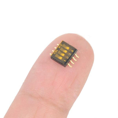 5 PCS DIY 4 Position 8 Pin 1.27mm Pitch Dip Switches(Black)
