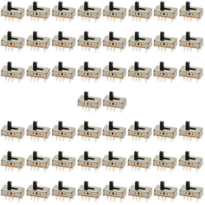 50 pcs S-23D07 0.3A 8-Pin Slide Switch