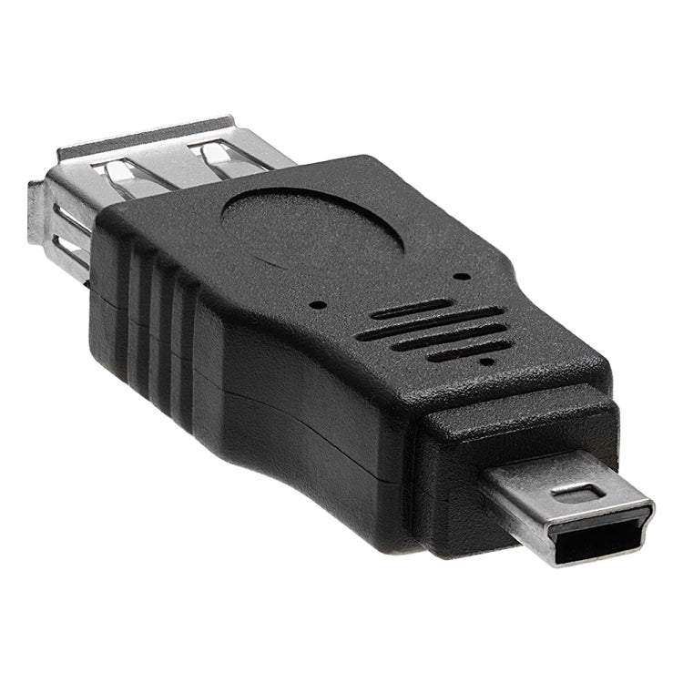10 PCS USB Female to Mini USB Male Adapter(Black)
