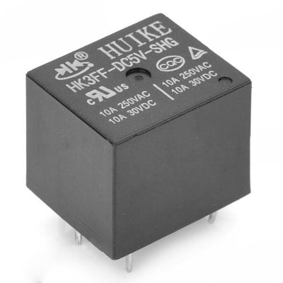 HK3FF DC5V SHG 5-Pin Power Relay (5 Pcs in One Package, the Price is for 5 Pcs)(Black)