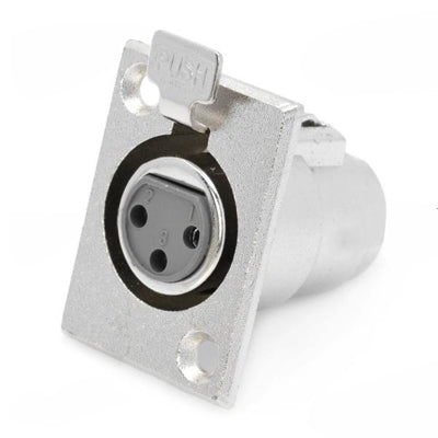 3-Pin XLR Female Connectors (5 Pcs in One Package, the Price is for 5 Pcs)(Silver)