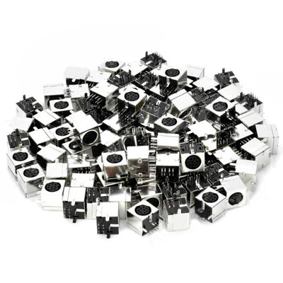 S-Video 8-pin Female Connectors for PCB DIY (100 Pcs in One Package, the Price is for 100 Pcs)