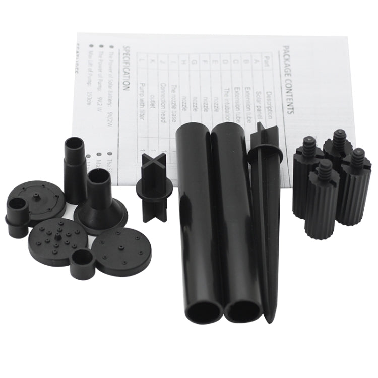 9V 2W Rectangle Solar-powered Water Pump