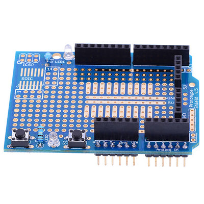 Arduino Prototype Shield + Mini Breadboard