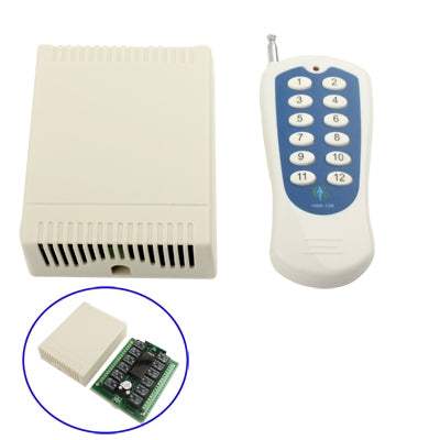 RF Wireless Remote Control Radio Controller Switch 12(White)
