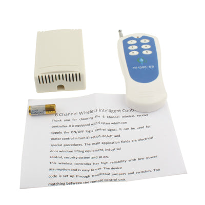 RF Wireless Remote Control Radio Controller / Switch-6C(White)