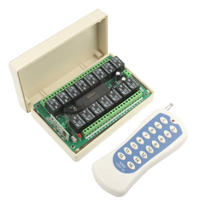 RF Wireless Remote Control Radio Controller / Switch 15 (Sixteenth Switch is decor)(Beige)