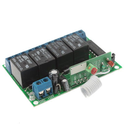 4CH RF Wireless Relay Remote Control Controller Module 315MHz 12V ZF-K4