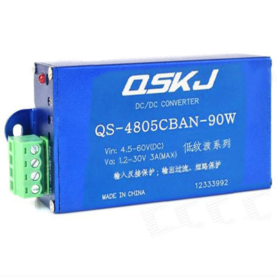 Low Ripple 90W DC 4.5-60V to 1.25-30V Adjustable Voltage Step Down Module