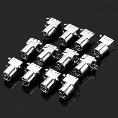TV Female Socket Shield Connectors (10 Pcs in One Package, the Price is for 10 Pcs)