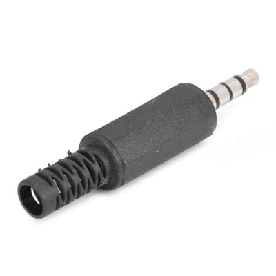 JL0033 3.5mm Headset Audio Jack TRRS Connector (20 Pcs in One Package, the Price is for 20 Pcs)(Black)