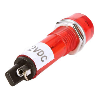 DC 12V 10mm Signal Light Lamp, Red (10 Pcs in One Package, the Price is for 10 Pcs)(Red)