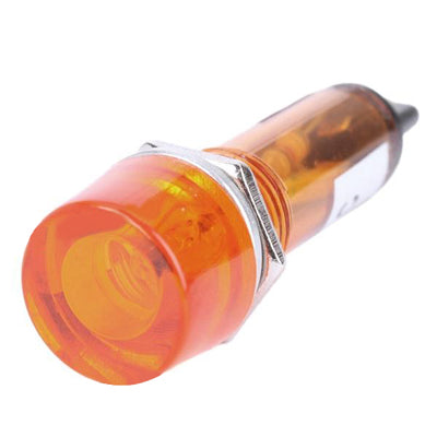 AC 220V 10mm Signal Light Lamp (10 Pcs in One Package, the Price is for 10 Pcs)(Orange)