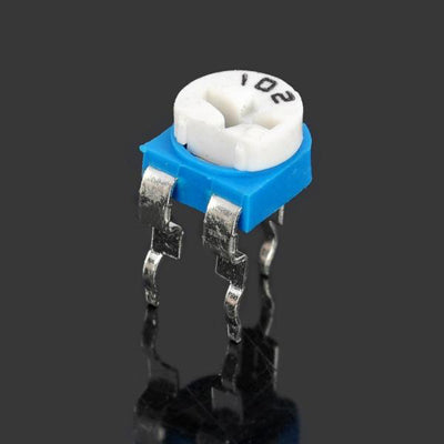 10 pcs 0.1W 50V Horizontal 102 1K Ohm Adjustable Resistor
