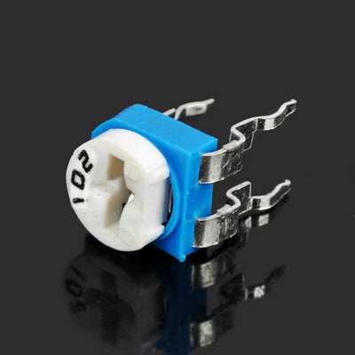10 pcs 0.1W 50V Horizontal 102 1K Ohm Adjustable Resistor