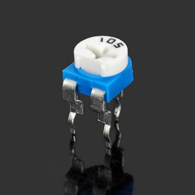 10 pcs 0.1W 50V Horizontal 105 1M Ohm Adjustable Resistor