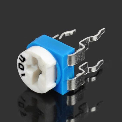 10 pcs 0.1W 50V Horizontal 104 100K Ohm Adjustable Resistor