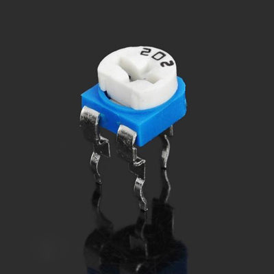 10 pcs 0.1W 50V Horizontal 202 2K Ohm Adjustable Resistor