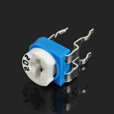 10 pcs 0.1W 50V Horizontal 202 2K Ohm Adjustable Resistor