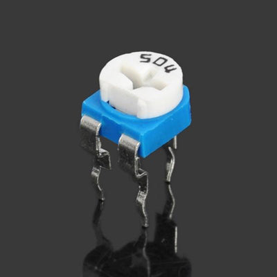 10 pcs 0.1W 50V Horizontal 504 500K Ohm Adjustable Resistor