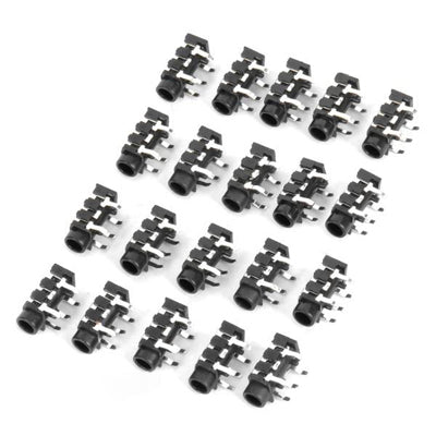 ST-009 DIY 3.5mm Stereo Audio Jack (20 Pcs in One Package, the Price is for 20 Pcs)
