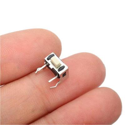 100 pcs Nylon PP6 DC 12V 50mA Tact Switch, Size: 6 x 3 x 6mm