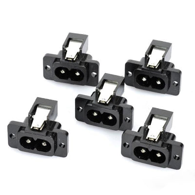 AC 250V 7A Flat Plug Power Socket Outlet , Size: 32 x 23 x 16mm (5 Pcs in One Package, the Price is for 5 Pcs)