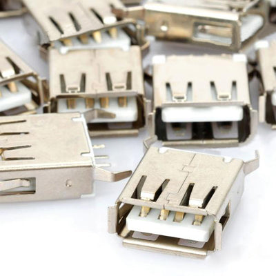 20 pcs USB-A Female 180 Degree DIP Type Connector Socket