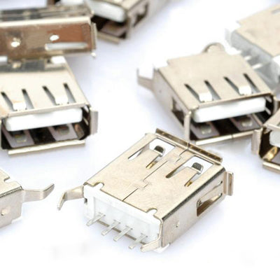 20 pcs USB-A Female 180 Degree DIP Type Connector Socket