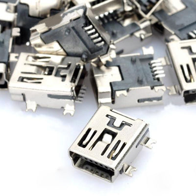 20 pcs Mini USB 5-Pin FB Type SMT Connector Sockets