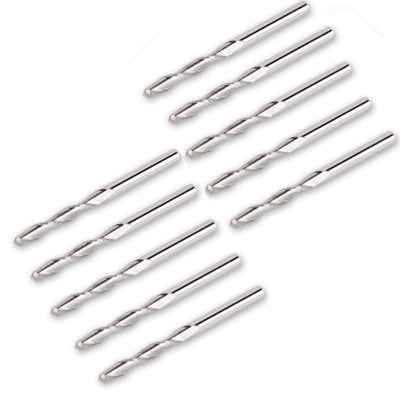 2QX3.20 1/8 2 Flute Carbide Ball Nose End Mills CEL 20mm(10 Pcs in One Package, the Price is for 10 Pcs)