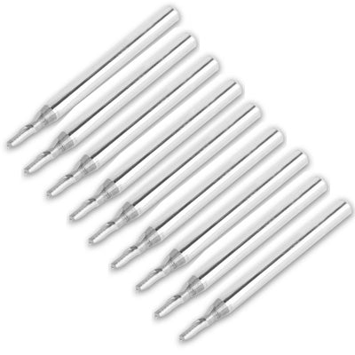 AL1LX3.204 2mm One Flute Spiral Bits For Aluminum CEL 4mm SD 3.175mm (10 Pcs in One Package, the Price is for 10 Pcs)