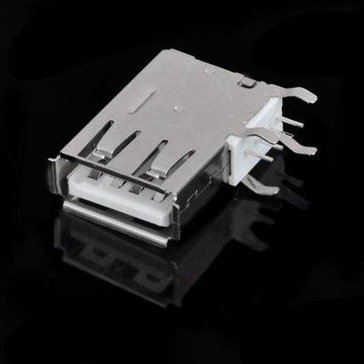 USB 4-Pin Female 90 Degree Side Inserted Socket Connector (10 Pcs in One Package, the Price is for 10 Pcs)