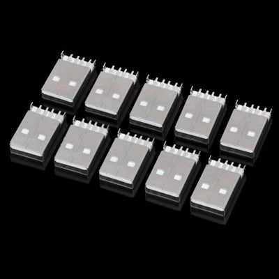 USB 4-Pin Male Type A Socket Connector (10 Pcs in One Package, the Price is for 10 Pcs)