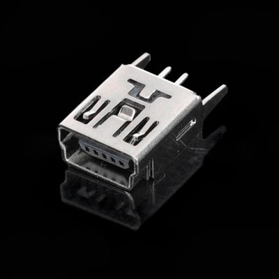 Mini USB 5-Pin Female 180 Degree DIP Socket Connector (10 Pcs in One Package, the Price is for 10 Pcs)