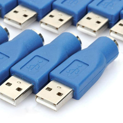 10 pcs PS2 Female to USB Male Converters Adapters