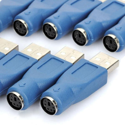 10 pcs PS2 Female to USB Male Converters Adapters