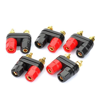 Double-row Hexagon Binding Post Terminal (5 Pcs in One Package, the Price is for 5 Pcs)