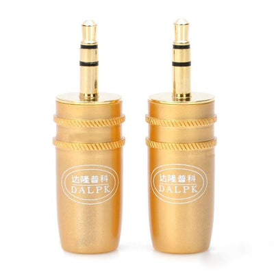 3.5mm Stereo Audio Plug Connector Adapter (2 Pcs in One Package, the Price is for 2 Pcs)