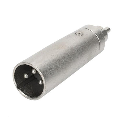 3-Pin RCA Male to XLR Male Adapter Connectors (5 Pcs in One Package, the Price is for 5 Pcs)