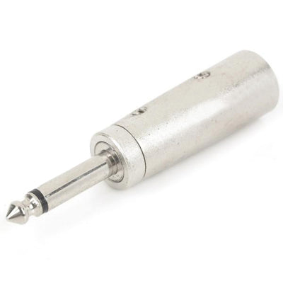 3-Pin XLR Male to 6.3mm Male Plug Adapter Connectors (5 Pcs in One Package, the Price is for 5 Pcs)