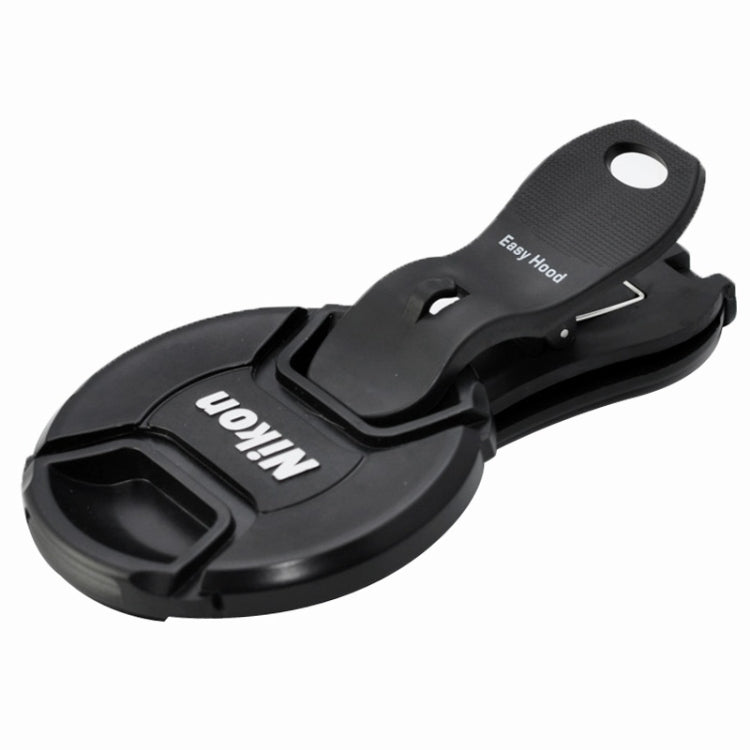 Easy Hood Anti-lost Universal Lens Cap Holder Clip(Black)