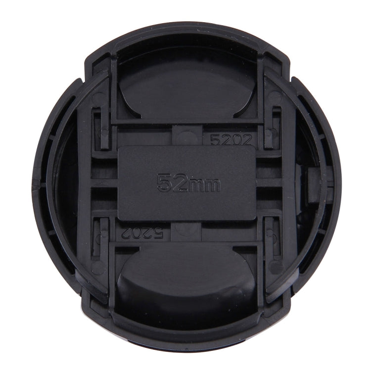 52mm Center Pinch Camera Lens Cap for Nikon(Black)