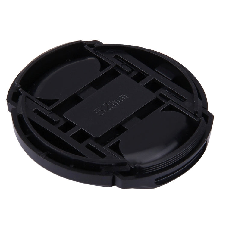 52mm Center Pinch Camera Lens Cap for Nikon(Black)