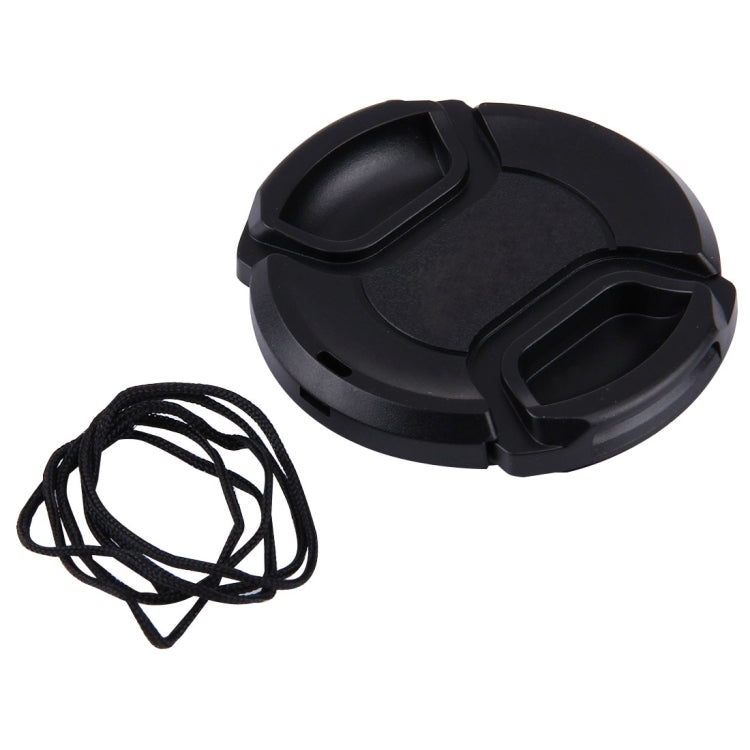 52mm Center Pinch Camera Lens Cap for Nikon(Black)