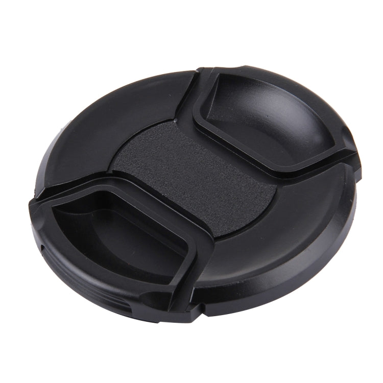 67mm Center Pinch Camera Lens Cap for Nikon(Black)