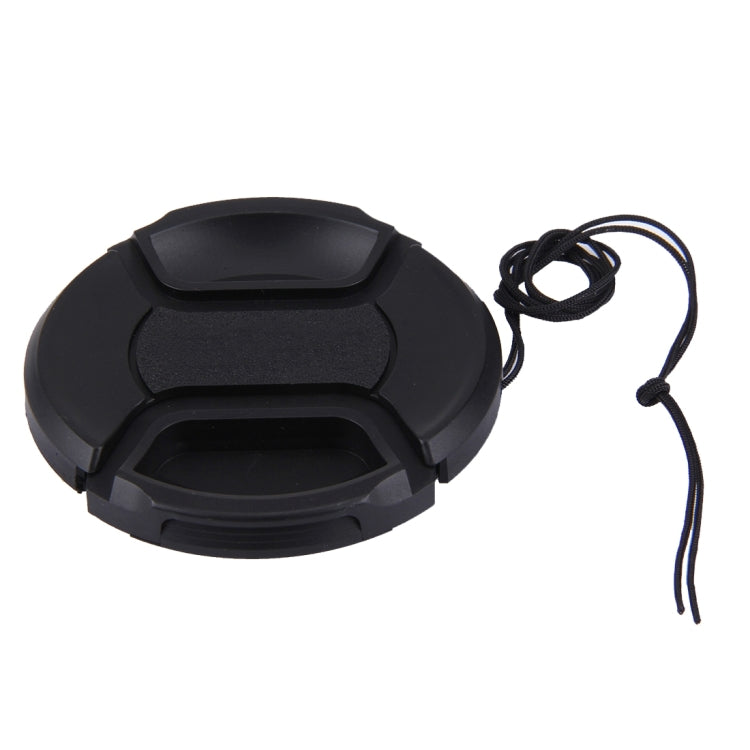 62mm Center Pinch Camera Lens Cap for Nikon(Black)