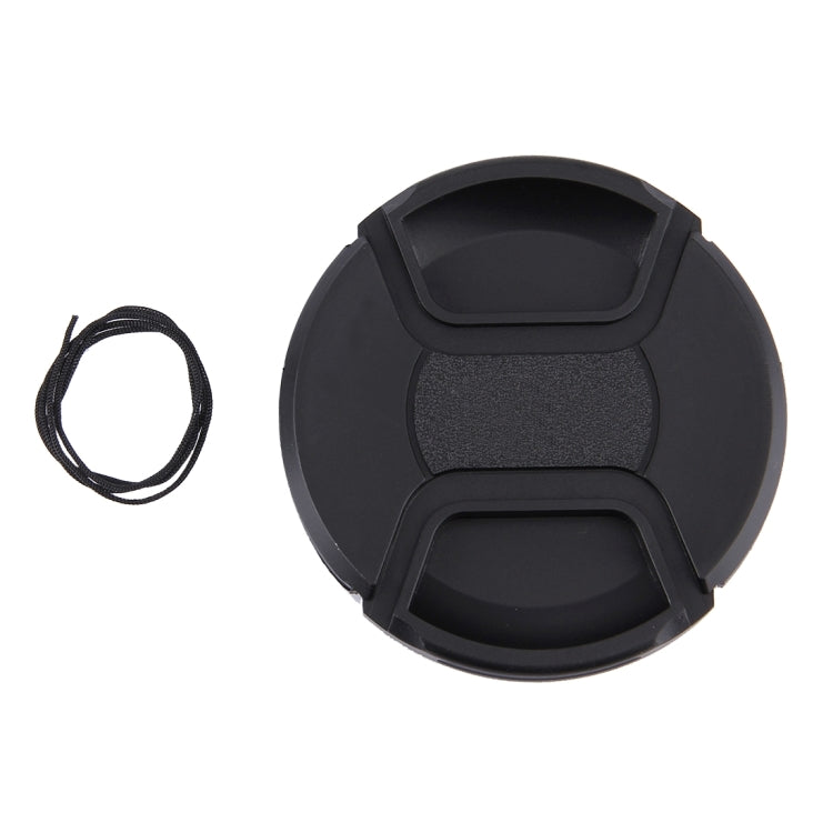 77mm Center Pinch Camera Lens Cap for Nikon(Black)