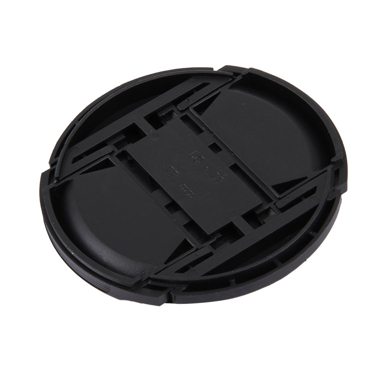 77mm Center Pinch Camera Lens Cap for Nikon(Black)