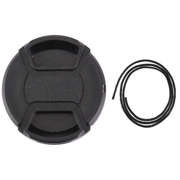 58mm Center Pinch Camera Lens Cap(Black)